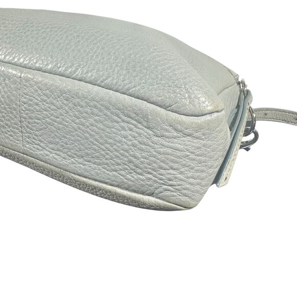Fossil Small Pebbled Leather Crossbody Bag - Light Gray - Picture 6 of 12